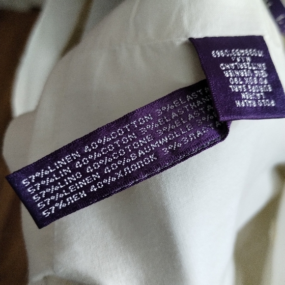 Ralph Lauren Purple Label White Trench Linen Coat 6 - Picture 6 of 12